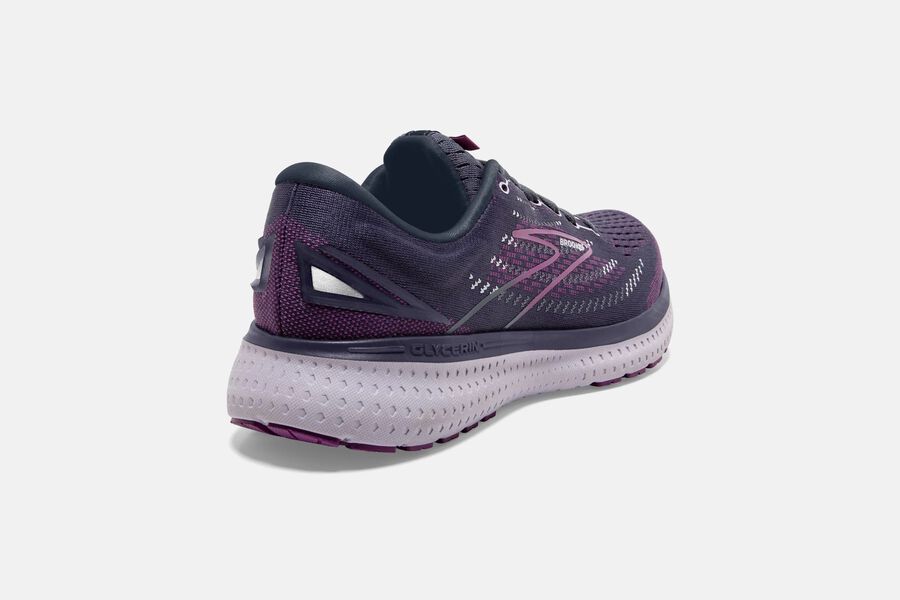 Brooks Glycerin 19 Road Running Shoes Womens - Black/Purple - LIQSF-3275